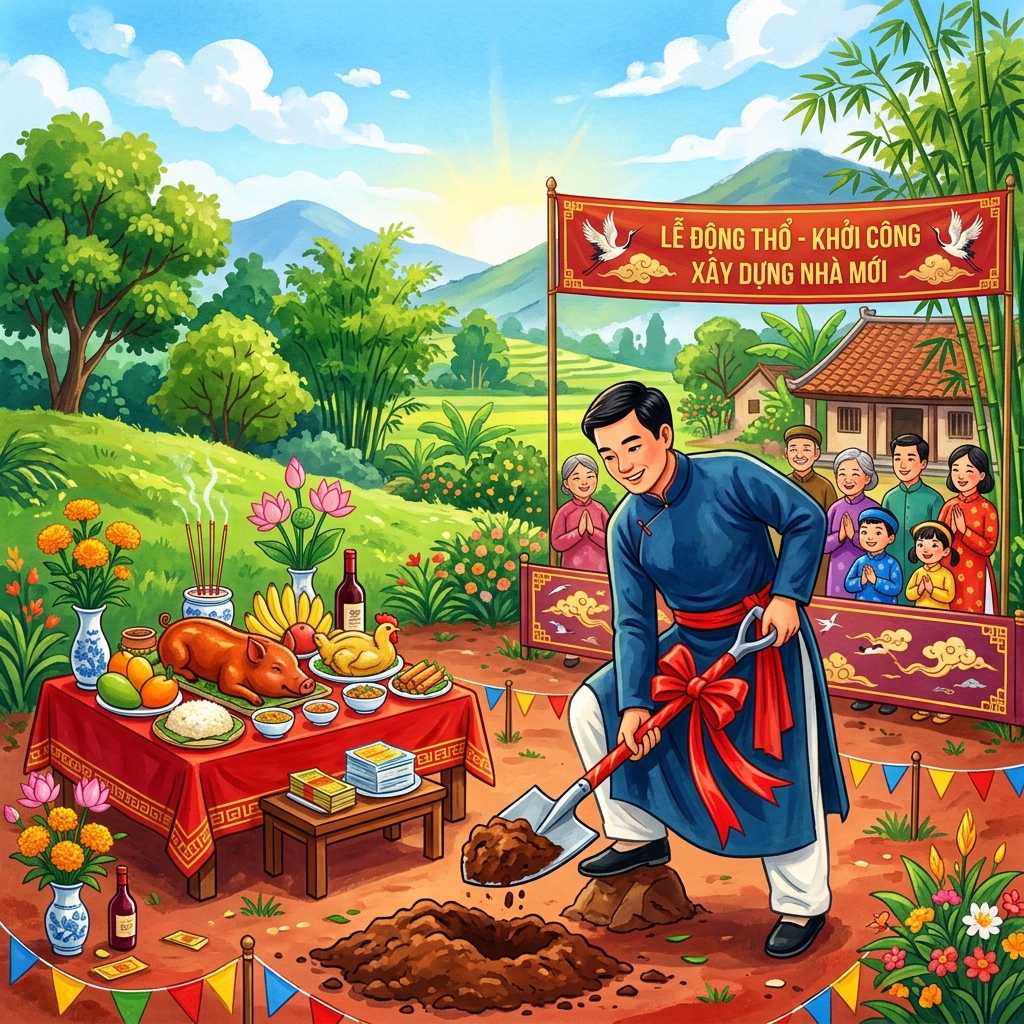 Lễ động thổ xây nhà