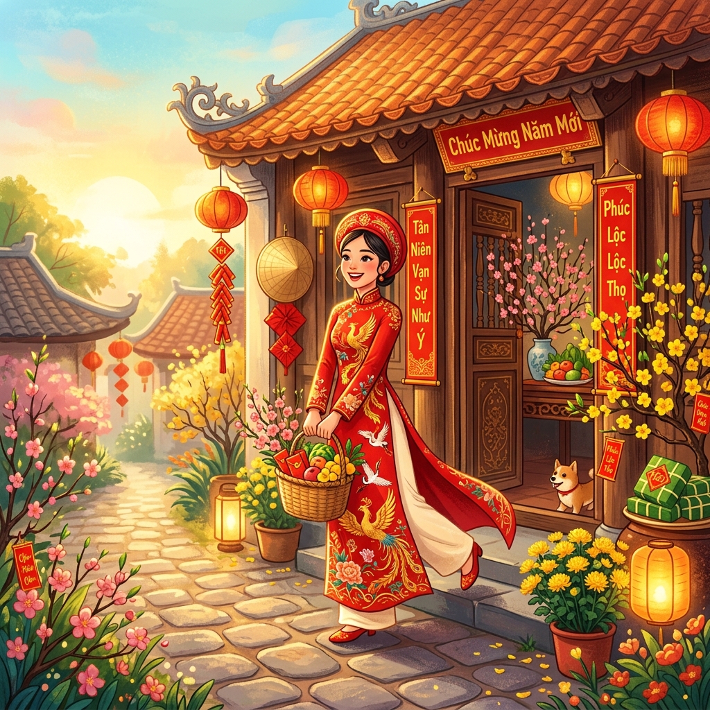 Xuất hành đầu năm may mắn
